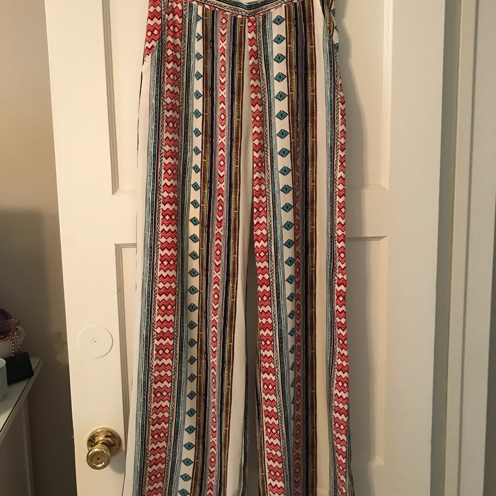 Aztec, tribal print 2 piece jumpsuit